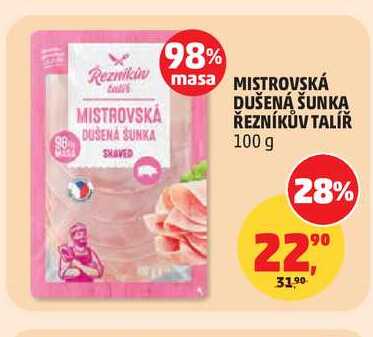 MISTROVSKÁ DUŠENÁ ŠUNKA ŘEZNÍKŮV TALÍŘ 100 g