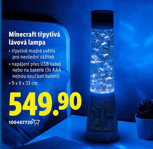 Minecraft třpytivá lávová lampa