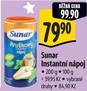 Sunar Instantní nápoj, 200 g  