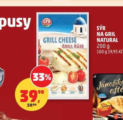 SÝR NA GRIL NATURAL 200 g