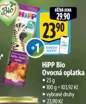 HiPP Bio Ovocná oplatka, 23 g
