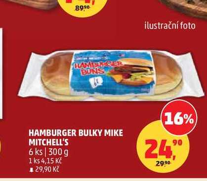 HAMBURGER BULKY MIKE MITCHELL'S 6 ks 300 g