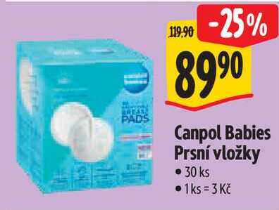 Canpol Babies Prsní vložky, 30 ks 
