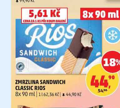 ZMRZLINA SANDWICH CLASSIC RIOS 8x 90 ml