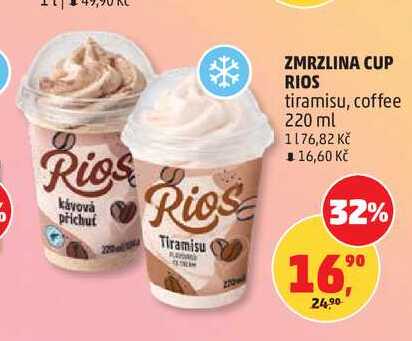 ZMRZLINA CUP RIOS tiramisu, coffee 220 ml
