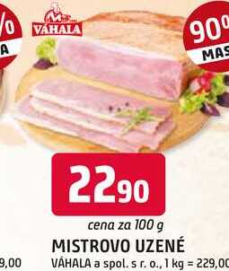 MISTROVO UZENÉ VÁHALA 100g