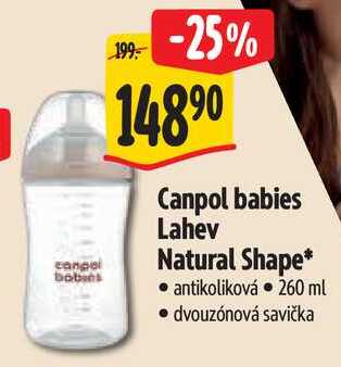 Canpol babies Lahev Natural Shape 260 ml 
