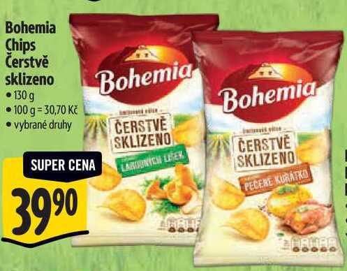Bohemia Chips Čerstvě sklizeno, 130 g