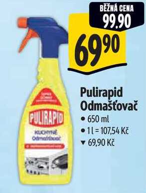 Pulirapid Odmašťovač, 650 ml 