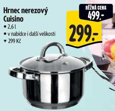 Hrnec nerezový Cuisino, 2,61 