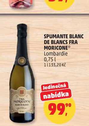 SPUMANTE BLANC DE BLANCS FRA MORICONE Lombardie 0,75l