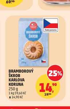BRAMBOROVÝ ŠKROB KARLOVA KORUNA 250 g