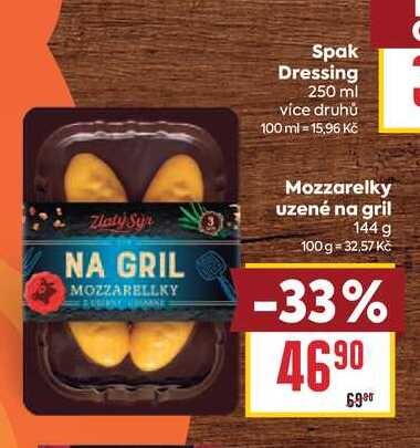 Mozzarelky uzené na gril 144 g 