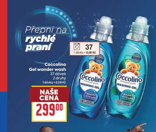Coccolino Gel wonder wash 37 dávek 