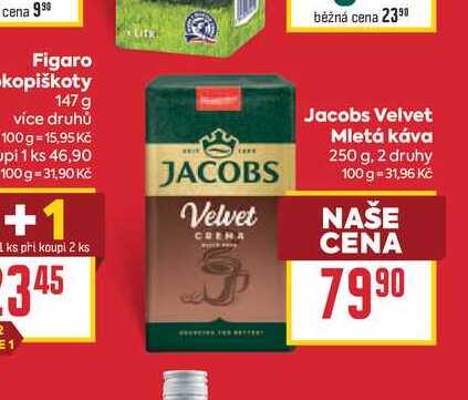 Jacobs Velvet Mletá káva 250 g