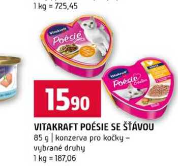 VITAKRAFT POÉSIE SE ŠŤÁVOU 85 g konzerva pro kočky vybrané druhy 