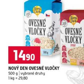 NOVÝ DEN OVESNÉ VLOČKY 500 g vybrané druhy 