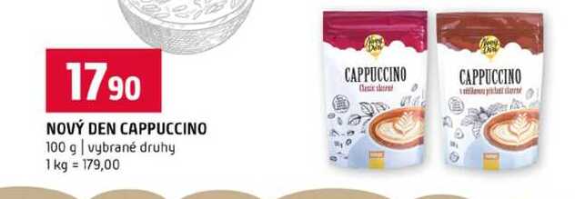 NOVÝ DEN CAPPUCCINO 100 g vybrané druhy 