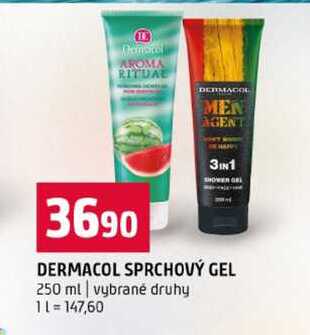 DERMACOL SPRCHOVÝ GEL 250 ml vybrané druhy