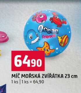 MÍČ MOŘSKÁ ZVÍŘÁTKA 23 cm