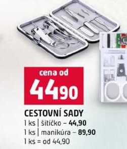 CESTOVNÍ SADY 1 ks šitíčko 1 ks manikúra 
