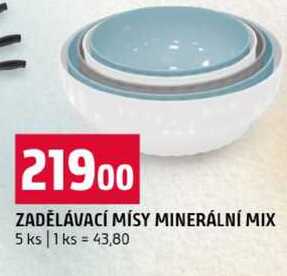 ZADĚLÁVACÍ MÍSY MINERÁLNÍ MIX 5 ks 