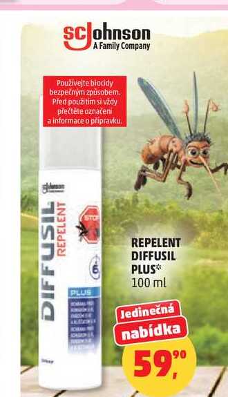 REPELENT DIFFUSIL PLUS 100 ml