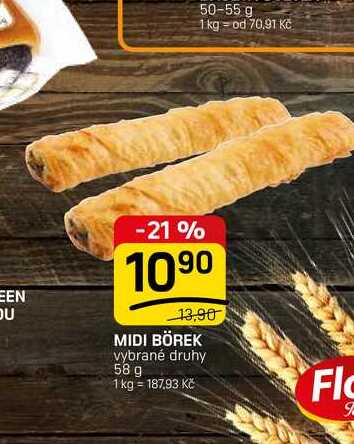 MIDI BÖREK vybrané druhy 58 g 