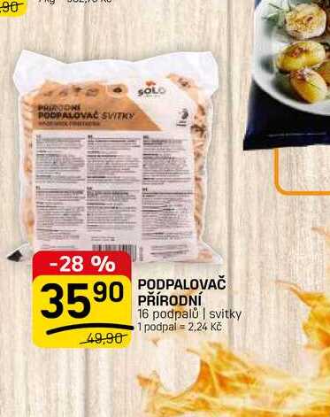 PODPALOVAČ PŘÍRODNÍ 16 podpalů | svitky