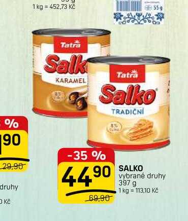 SALKO vybrané druhy 397 g