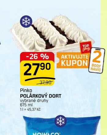POLÁRKOVÝ DORT vybrané druhy 615 ml 