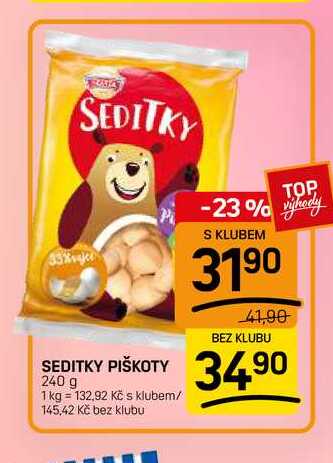 SEDITKY PIŠKOTY 240g