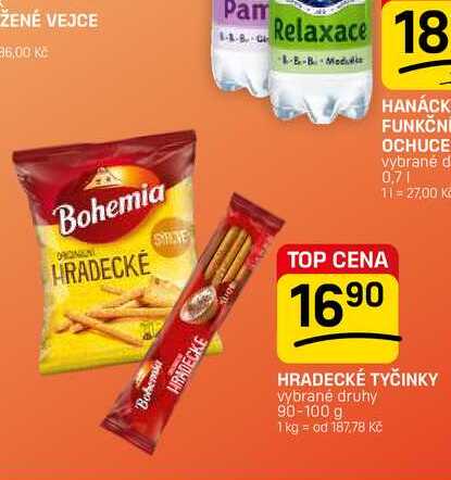 HRADECKÉ TYČINKY vybrané druhy 90-100 g