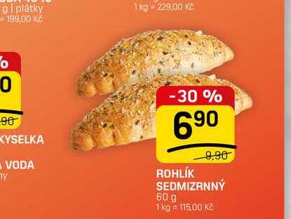 ROHLÍK SEDMIZRNNÝ 60 g 