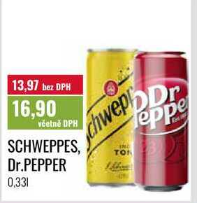 SCHWEPPES, Dr.PEPPER 0,33l