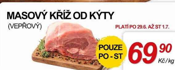 MASOVÝ KŘÍŽ OD KÝTY (VEPŘOVÝ), 1 kg