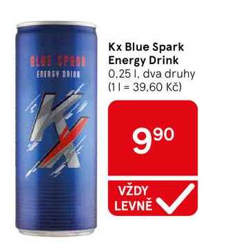 Kx Blue Spark Energy Drink, 0.25 l