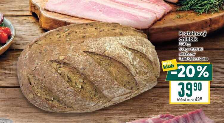 Proteinový chlebík 360g 