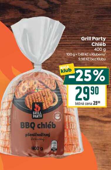 Grill Party Chléb 400 g