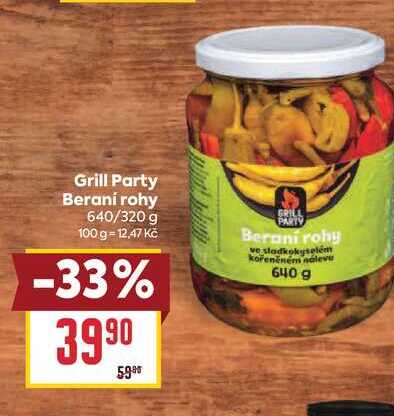 Grill Party Berani rohy 640/320 g 
