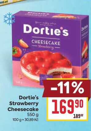 Dortie's Strawberry Cheesecake 550 g 