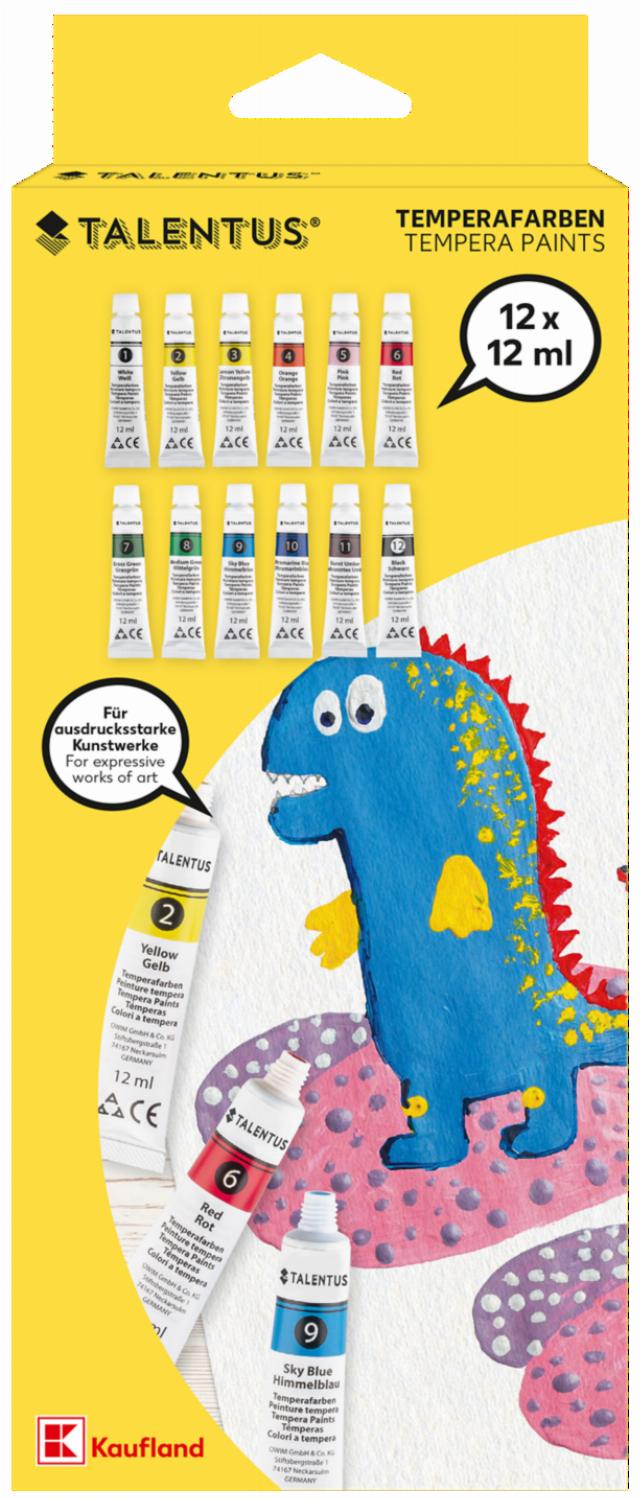 Talentus Temperové barvy 12 x 12 ml
