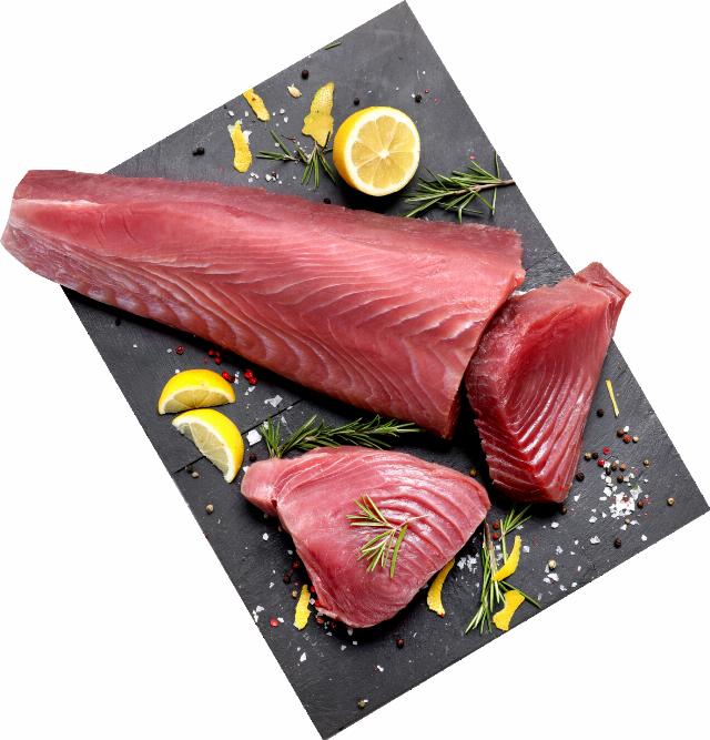 Tuňák žlutoploutvý (Thunnus albacares) steak chlazený, rozmrazený