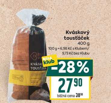Kváskový tousťáček 400 g 
