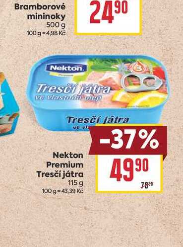 Nekton Premium Tresčí játra 115 g 