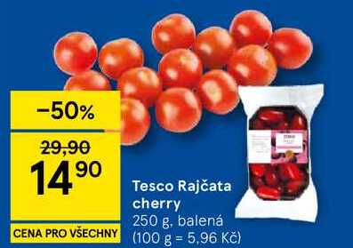 Tesco Rajčata cherry, 250 g, balená 