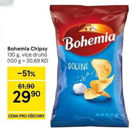 Bohemia Chipsy, 130 g, více druhů 