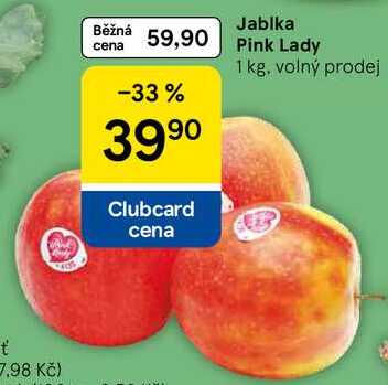 Jablka Pink Lady, 1 kg, volný prodej 