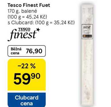 Tesco Finest Fuet, 170 g. balené