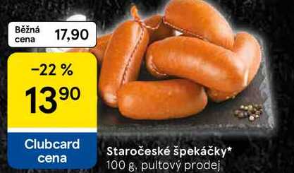 Staročeské špekáčky, 100 g